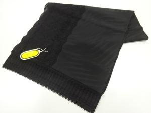 レースよろけ横段に花模様ショール